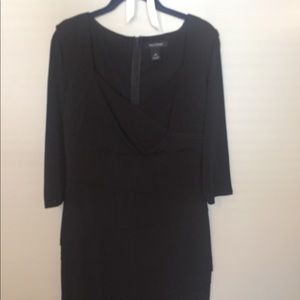 Black 3/4 sleeved evening dress
